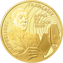 Moneta, Francia, Général De Gaulle, 500 Francs, 1994, Paris, FDC, Oro