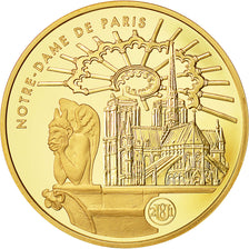 Monnaie, France, Notre-Dame de Paris, 100 Francs, 2001, FDC, Or, Gadoury:C304