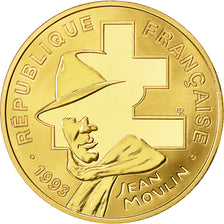 Monnaie, France, Jean Moulin, 500 Francs, 1993, Paris, FDC, Or, Gadoury:C40