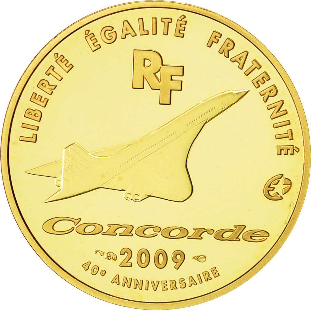 Francia, 50 Euro, Concorde, 2009, FDC, Oro, KM:1598