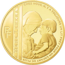France, 50 Euro, Mere Teresa, 2010, MS(65-70), Gold, KM:1694