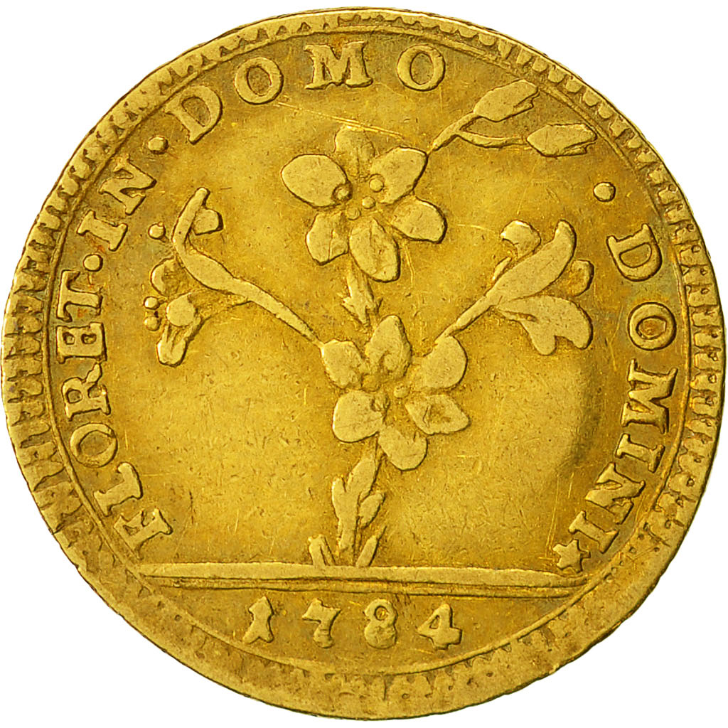 Moneda, Estados italianos, PAPAL STATES, Pius VI, 30 Paoli, Doppia D'oro, 1784