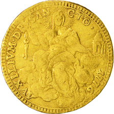 Coin, ITALIAN STATES, PAPAL STATES, Pius VI, Zecchino, 1776, Roma, VF(20-25)