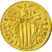 Coin, ITALIAN STATES, PAPAL STATES, Benedict XIV, Zecchino, Roma, AU(50-53)