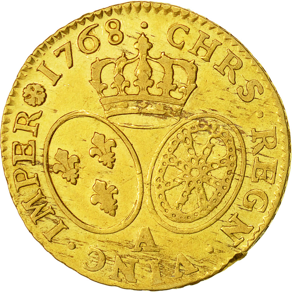 Coin, France, Louis XV, Louis d'or au bandeau, Louis d'Or, 1768, Paris