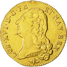 Moneda, Francia, Louis XVI, Double louis d'or à la tête nue, 1786, Lyon