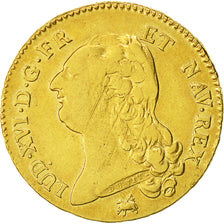 Moneta, Francia, Louis XVI, Double louis d'or à la tête nue, 2 Louis D'or