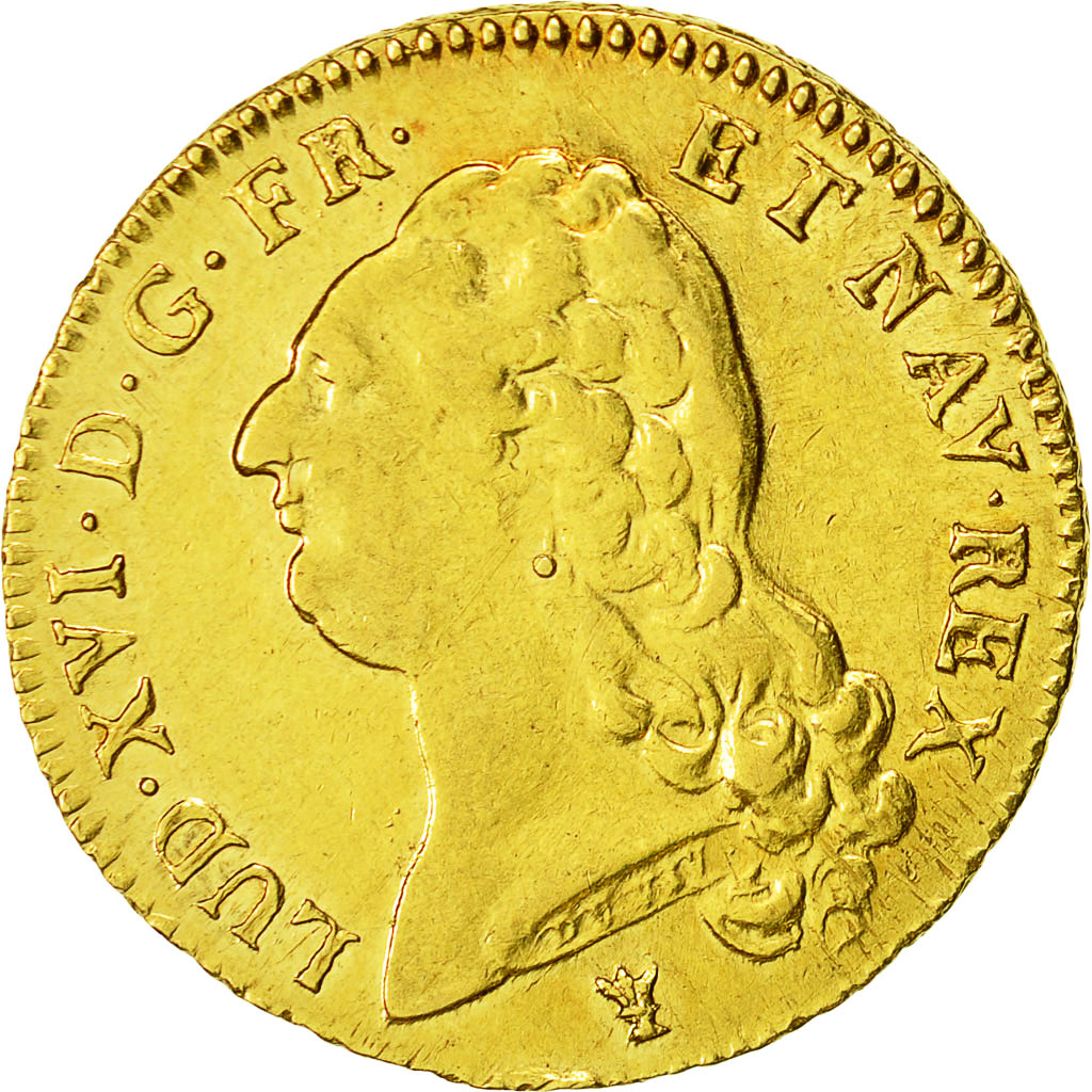 Münze, Frankreich, Louis XVI, Double louis d'or à la tête nue, 1786, Limoges