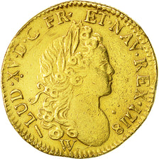 Coin, France, Louis XV, Louis d'or à la croix du Saint-Esprit, 1718, Lille