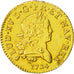 Coin, France, Louis XV, Louis d'or Mirliton, grandes palmes, 1724, Reims