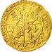 Coin, France, François Ier, Ecu d'or, Grenoble, VF(20-25), Gold, Duplessy:783