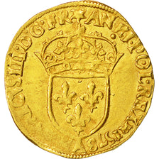 Munten, Frankrijk, Henri III, Ecu d'or, 1578, Paris, ZF, Goud, Duplessy:1121 A