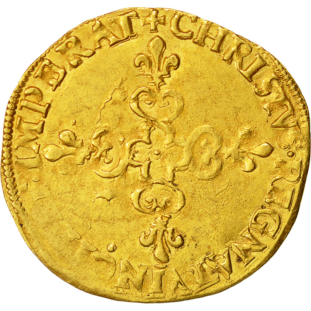 Coin, France, Henri III, Ecu d'or, 1578, Paris, EF(40-45), Gold, Duplessy:1121 A