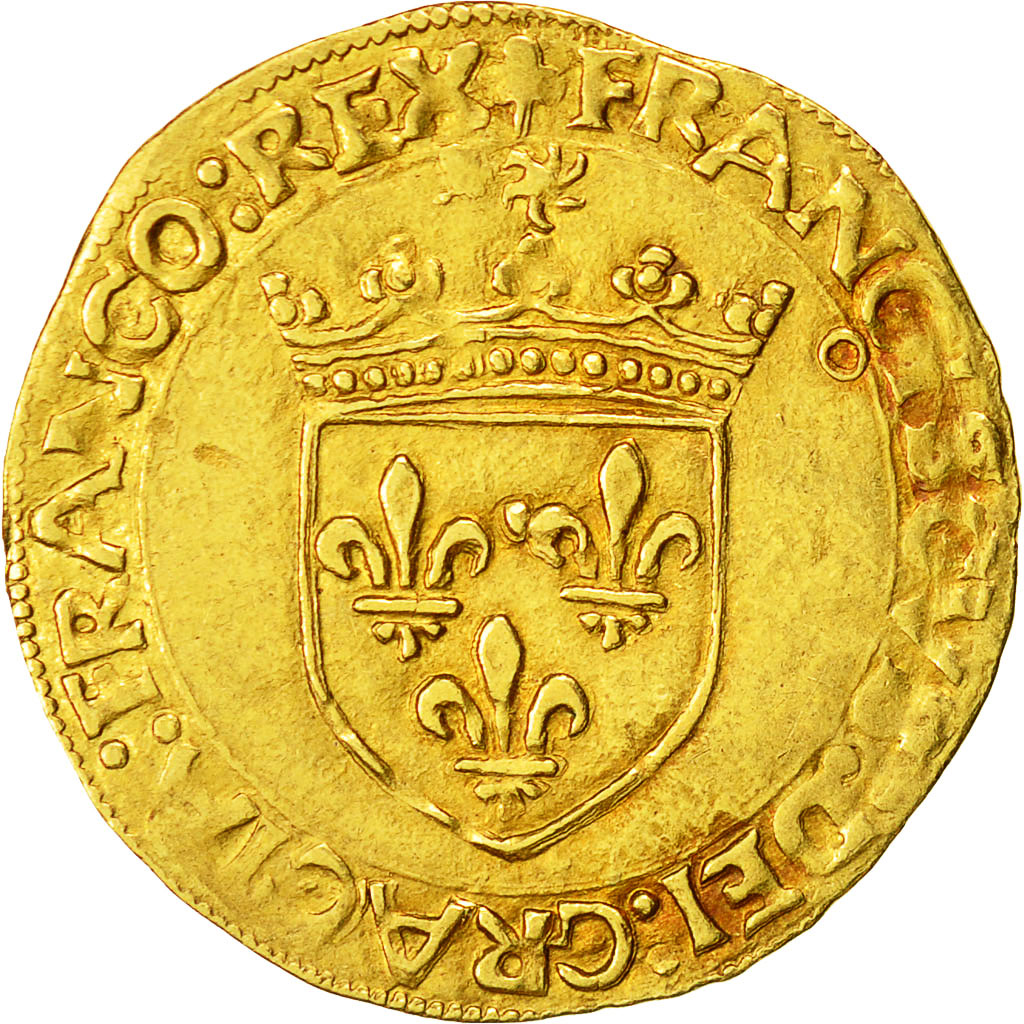 Coin, France, François Ier, Ecu d'or, Toulouse, EF(40-45), Gold, Duplessy:775