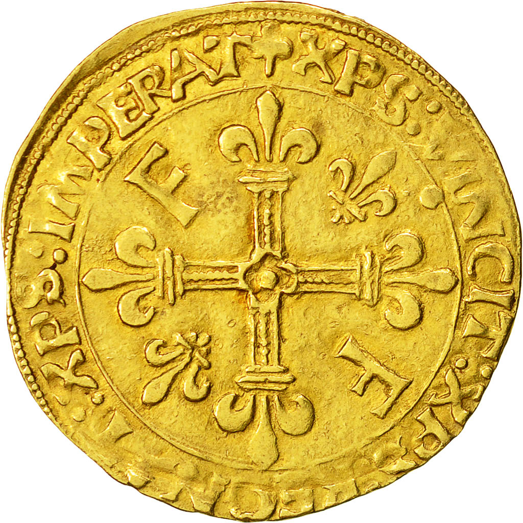 Coin, France, François Ier, Ecu d'or, Toulouse, EF(40-45), Gold, Duplessy:775