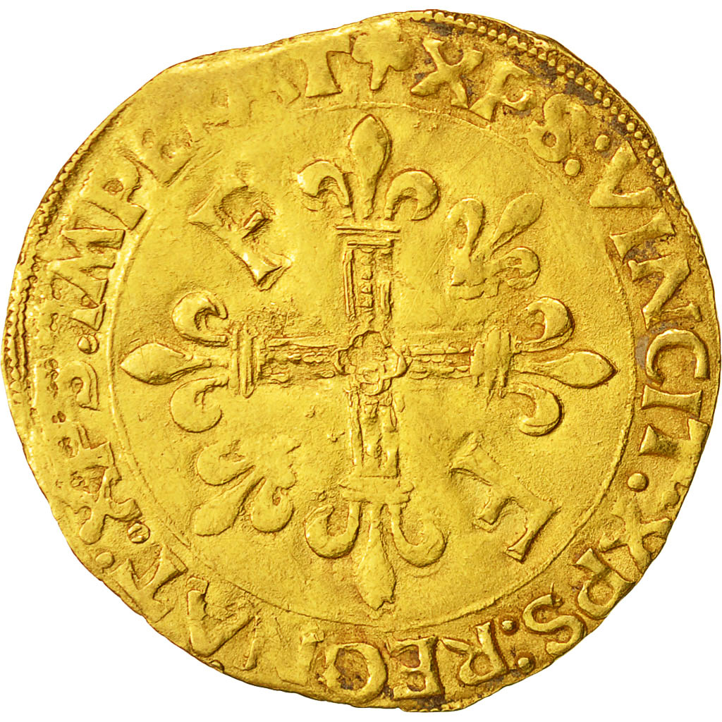 Coin, France, François Ier, Ecu d'or, Toulouse, EF(40-45), Gold, Duplessy:775