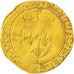Munten, Frankrijk, François Ier, Ecu d'or, Paris, FR+, Goud, Duplessy:771A