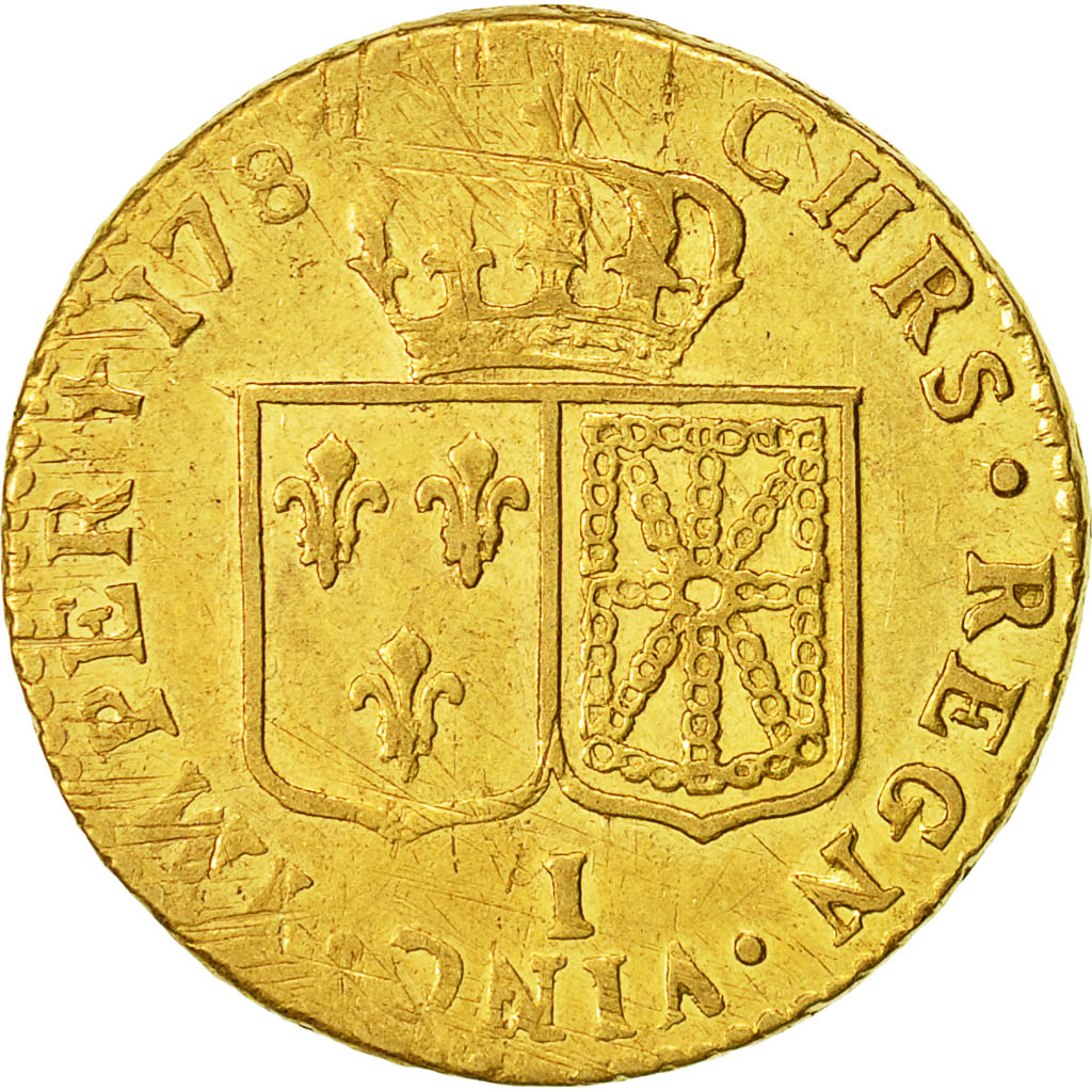 Coin, France, Louis XVI, Louis d'or à la tête nue, Louis d'Or, 1787, Limoges