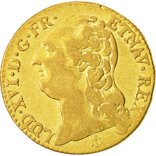 Coin, France, Louis XVI, Louis d'or à la tête nue, 1787, La Rochelle