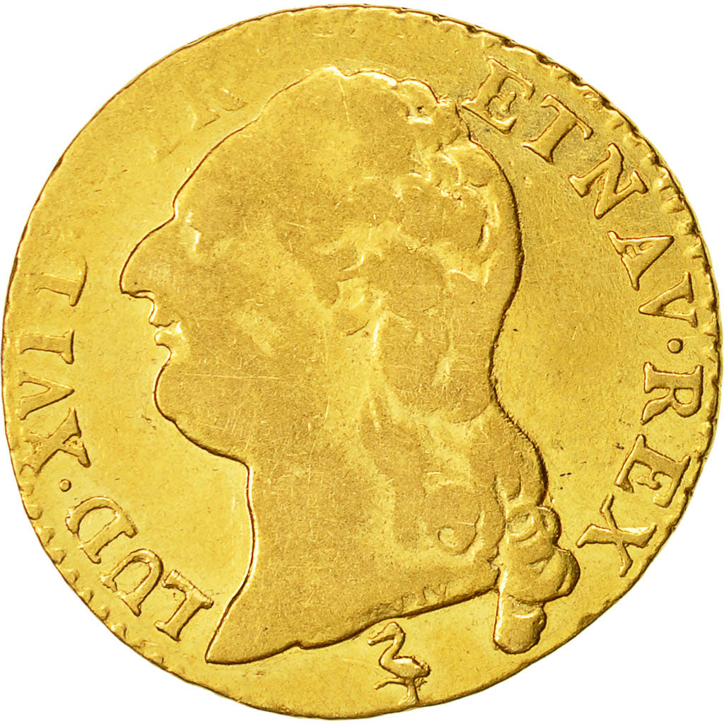 Moneta, Francia, Louis XVI, Louis d'or à la tête nue, Louis d'Or, 1787, Paris