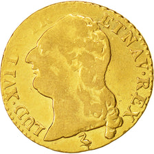 Moneta, Francia, Louis XVI, Louis d'or à la tête nue, Louis d'Or, 1787, Paris