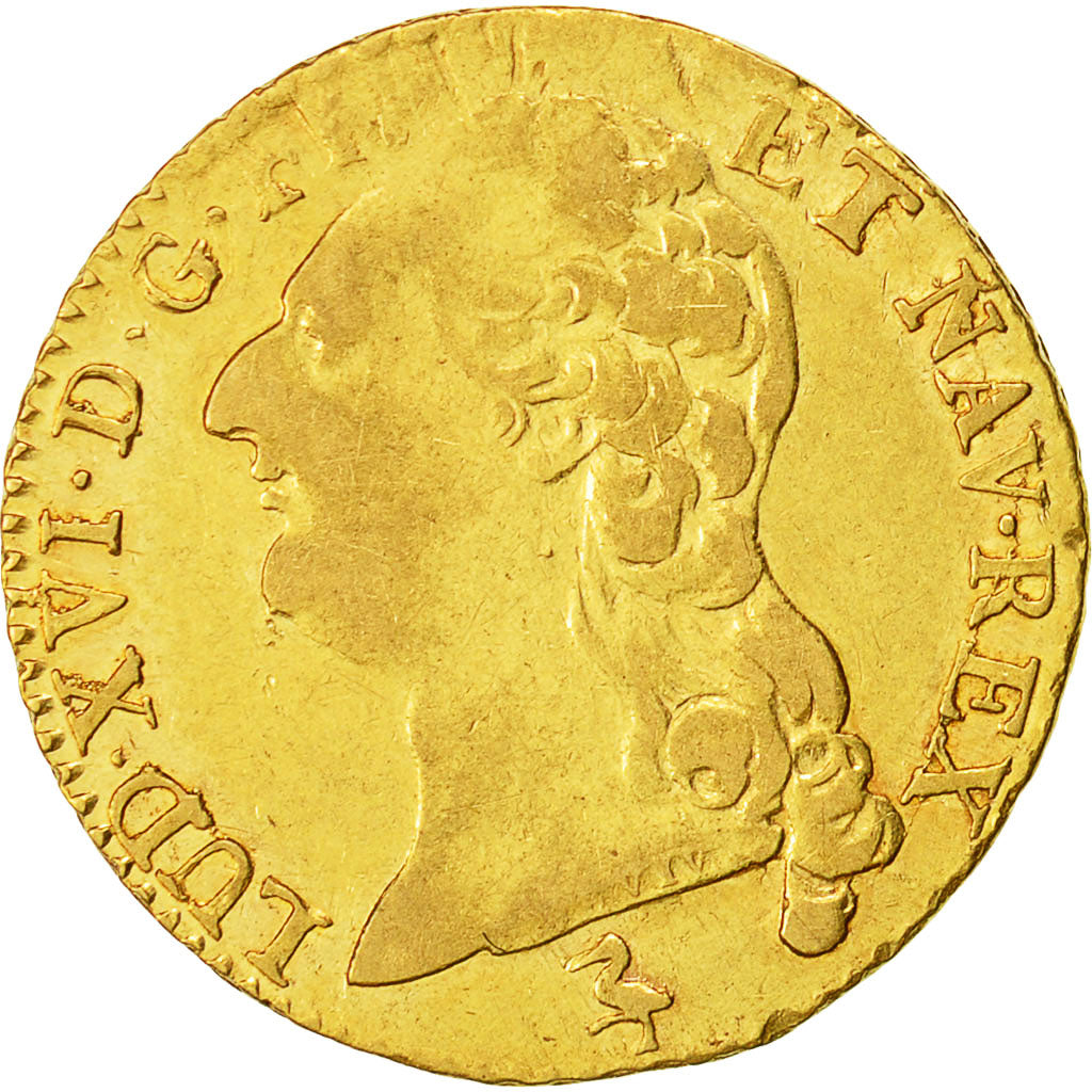 Coin, France, Louis XVI, Louis d'or à la tête nue, Louis d'Or, 1787, Paris