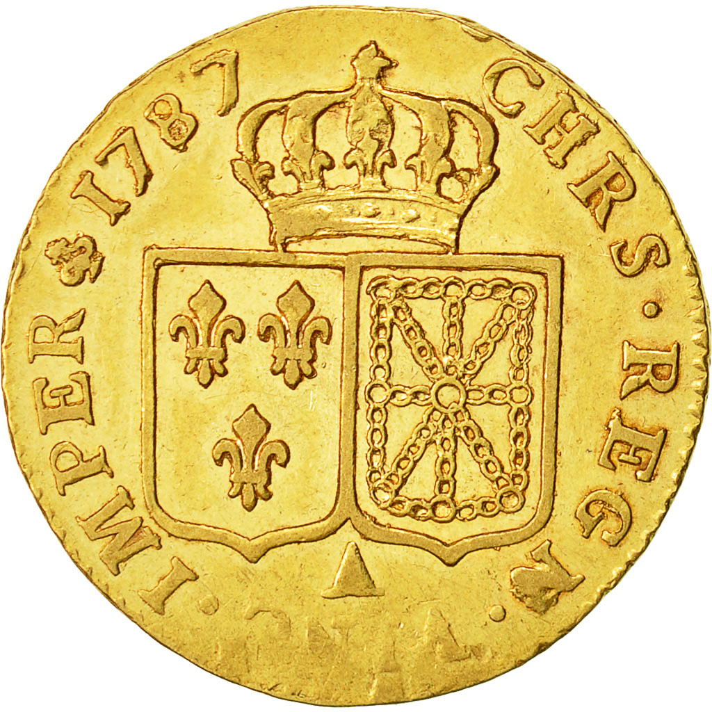 Coin, France, Louis XVI, Louis d'or à la tête nue, Louis d'Or, 1787, Paris