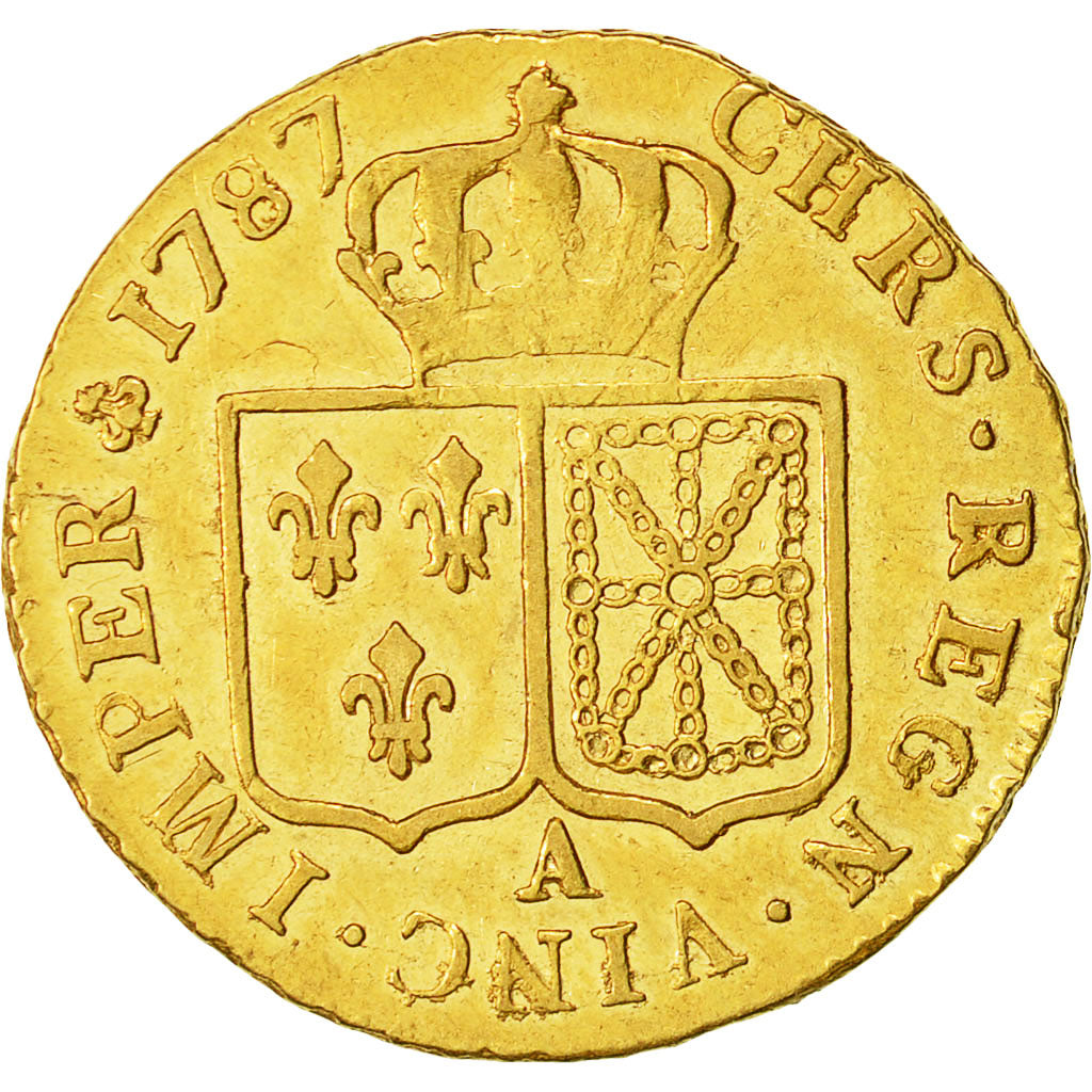 Moneta, Francia, Louis XVI, Louis d'or à la tête nue, Louis d'Or, 1787, Paris