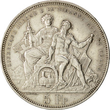 Coin, Switzerland, 5 Francs, 1883, EF(40-45), Silver, KM:S16