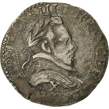 Monnaie, France, Henri III, Demi Franc, 1587, Amiens, TB+, Argent, Sombart:4716