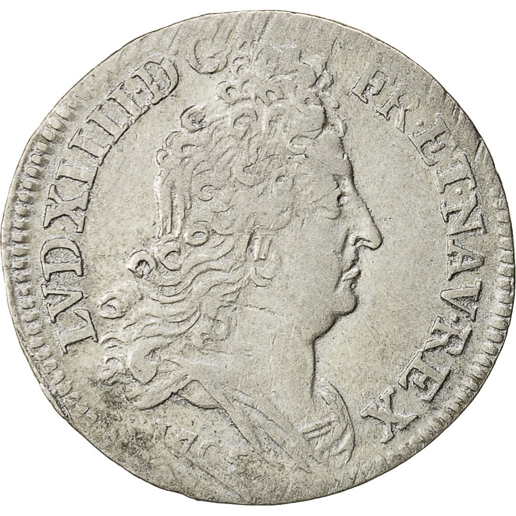 Münze, Frankreich, Louis XIV, 10 Sols aux insignes, 10 Sols-1/8 Ecu, 1705