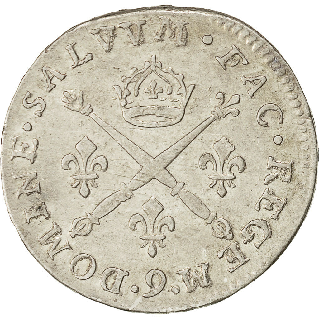 Coin, France, Louis XIV, 10 Sols aux insignes, 10 Sols-1/8 Ecu, 1706, Rennes