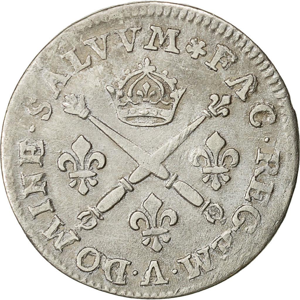 Coin, France, Louis XIV, 10 Sols aux insignes, 10 Sols-1/8 Ecu, 1707, Paris