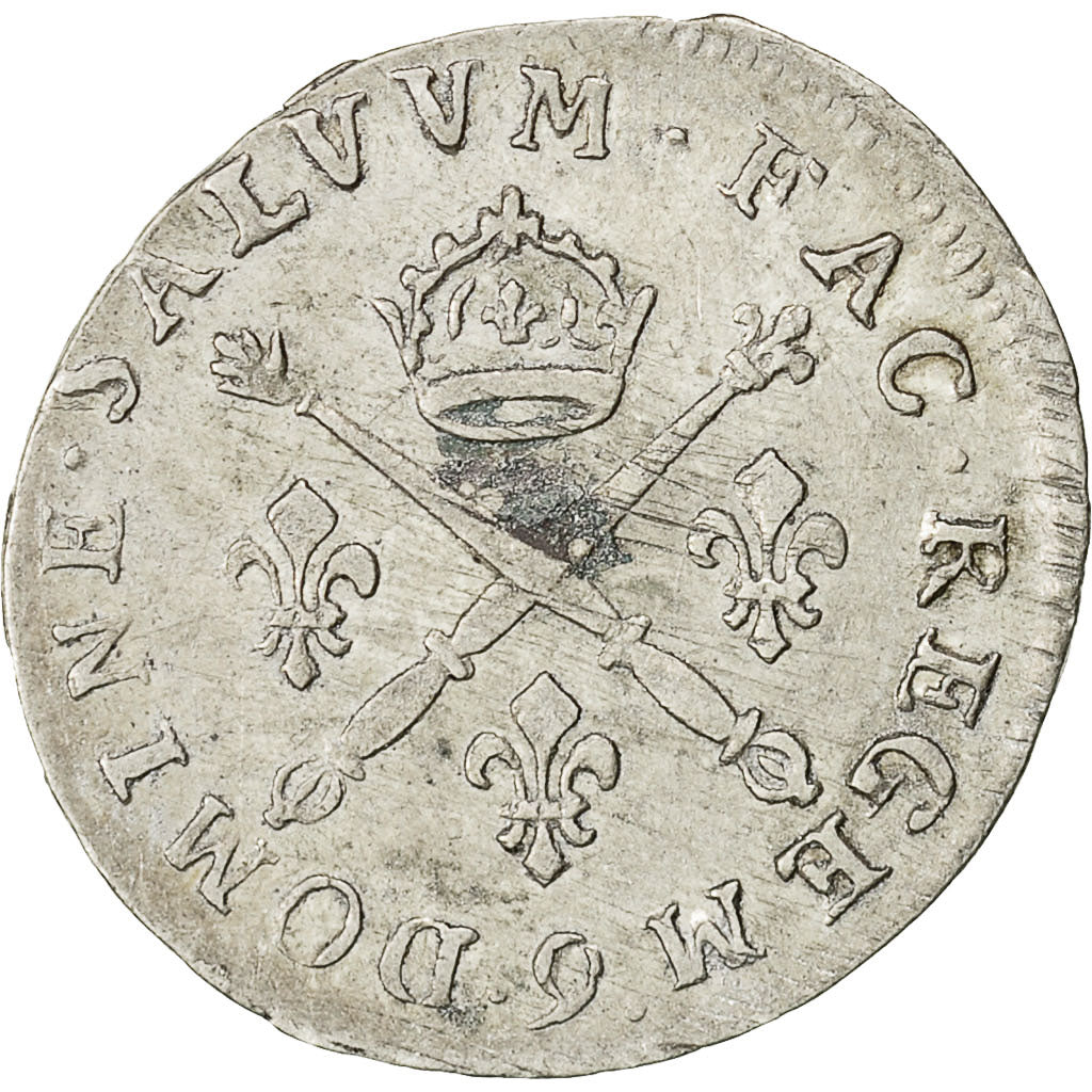 Monnaie, France, Louis XIV, 10 Sols aux insignes, 10 Sols-1/8 Ecu, 1708, Rennes