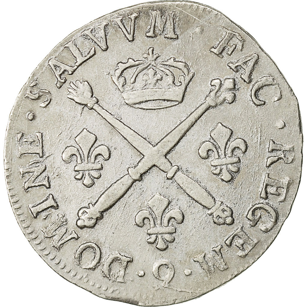 Coin, France, Louis XIV, 20 Sols aux insignes, 1/4 Ecu, 1707, Rennes, AU(50-53)