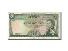 Biljet, Jersey, 1 Pound, 1963, KM:8b, TB+