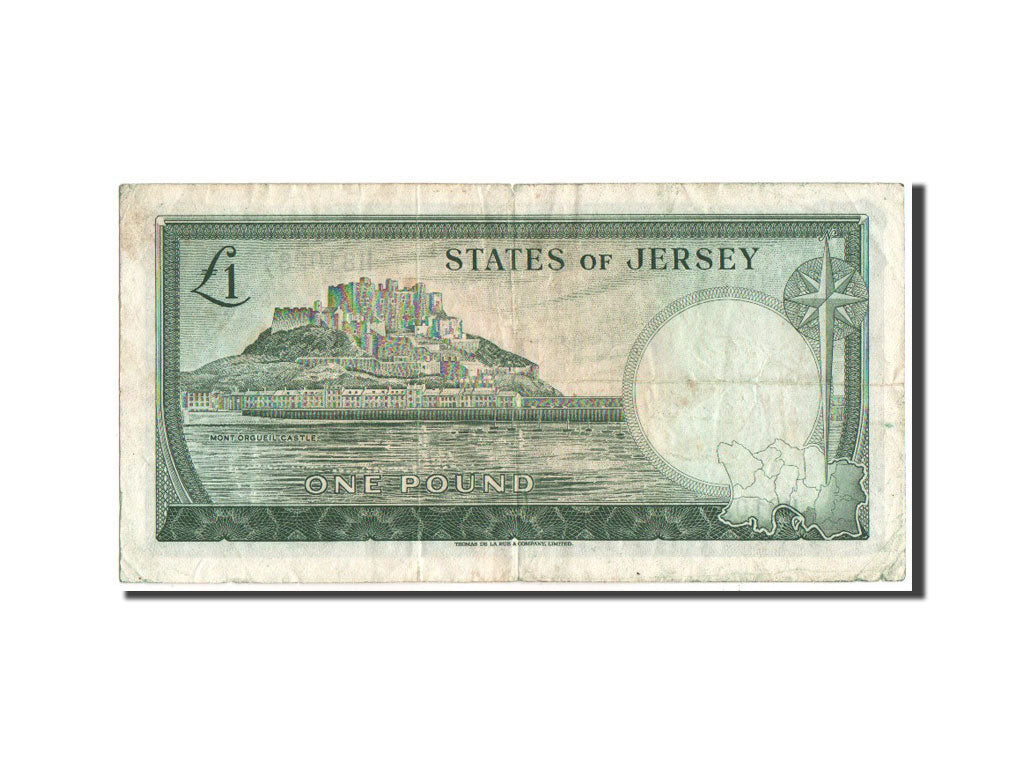 Billet, Jersey, 1 Pound, 1963, KM:8b, TB+