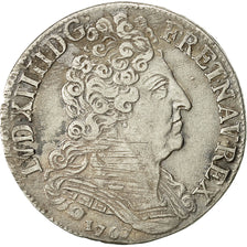 Munten, Frankrijk, Louis XIV, 20 Sols aux insignes, 1/4 Ecu, 1707, Paris, ZF