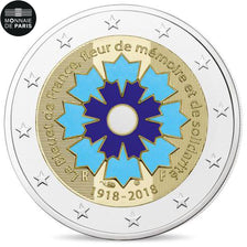France, Monnaie de Paris, 2 Euro, Le Bleuet de France, 2018, BE, MS(65-70)