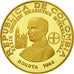 Coin, Colombia, 300 Pesos, 1968, MS(63), Gold, KM:233