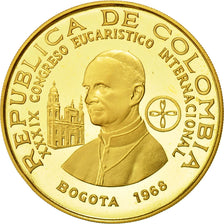 Coin, Colombia, 500 Pesos, 1968, MS(63), Gold, KM:234
