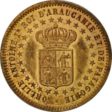 Monnaie, NEW FRANCE, Orlie-Antoine de Tounens, 2 Centavos, 1874, PCGS, MS64RB
