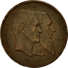 Coin, Belgium, 5 Francs, 1880, VF(30-35), Copper, KM:8a