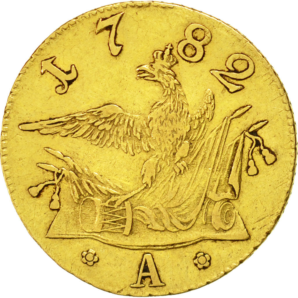 Coin, German States, PRUSSIA, Friedrich II, Frederick D'or, 1782, Berlin
