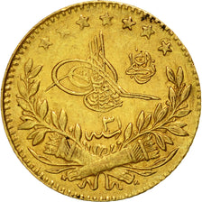 Coin, Turkey, Abdul Hamid II, 25 Kurush, 1905, Qustantiniyah, EF(40-45), Gold