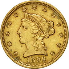 Coin, United States, Coronet Head, $2.50, Quarter Eagle, 1899, U.S. Mint