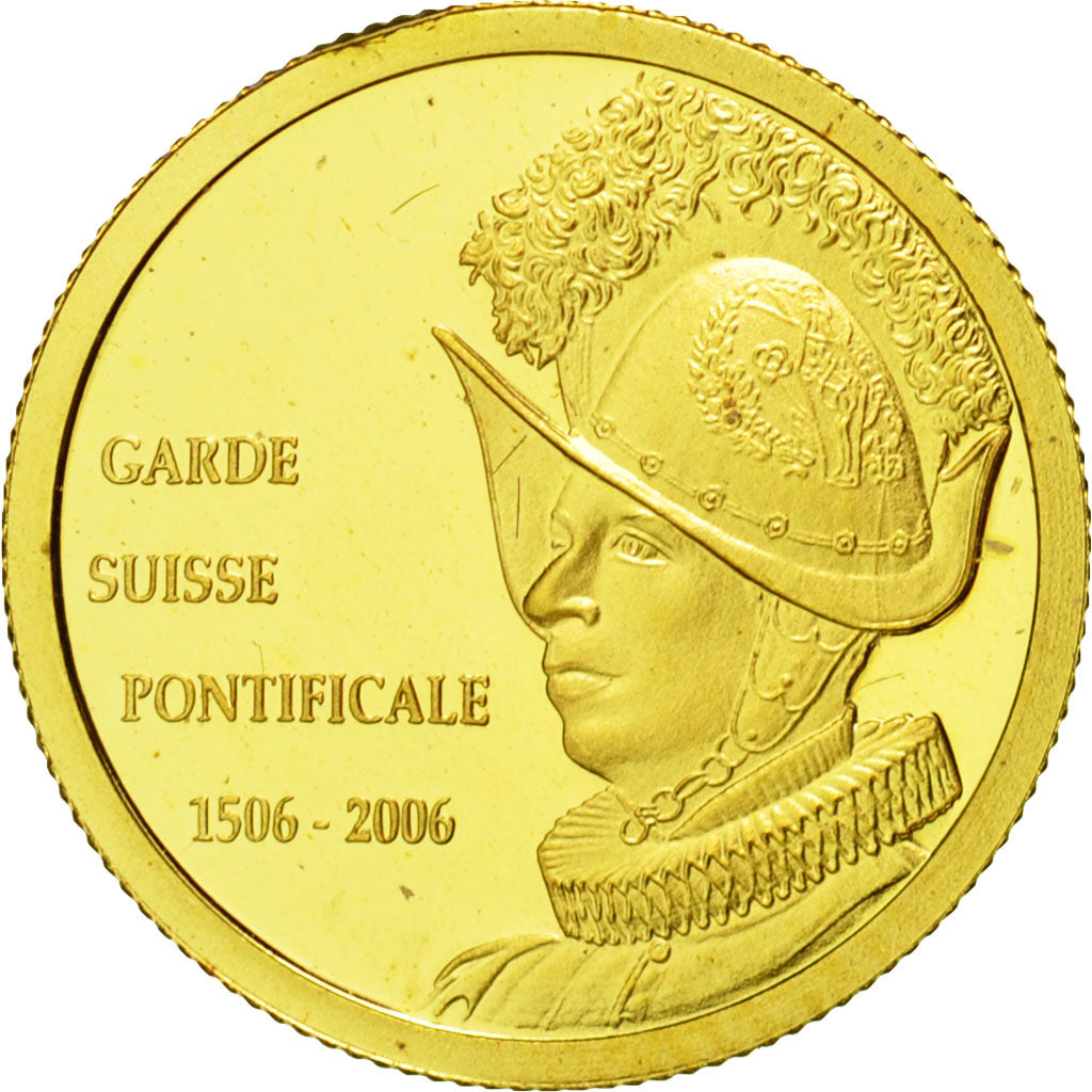 Coin, CONGO, DEMOCRATIC REPUBLIC, 20 Francs, 2006, MS(65-70), Gold