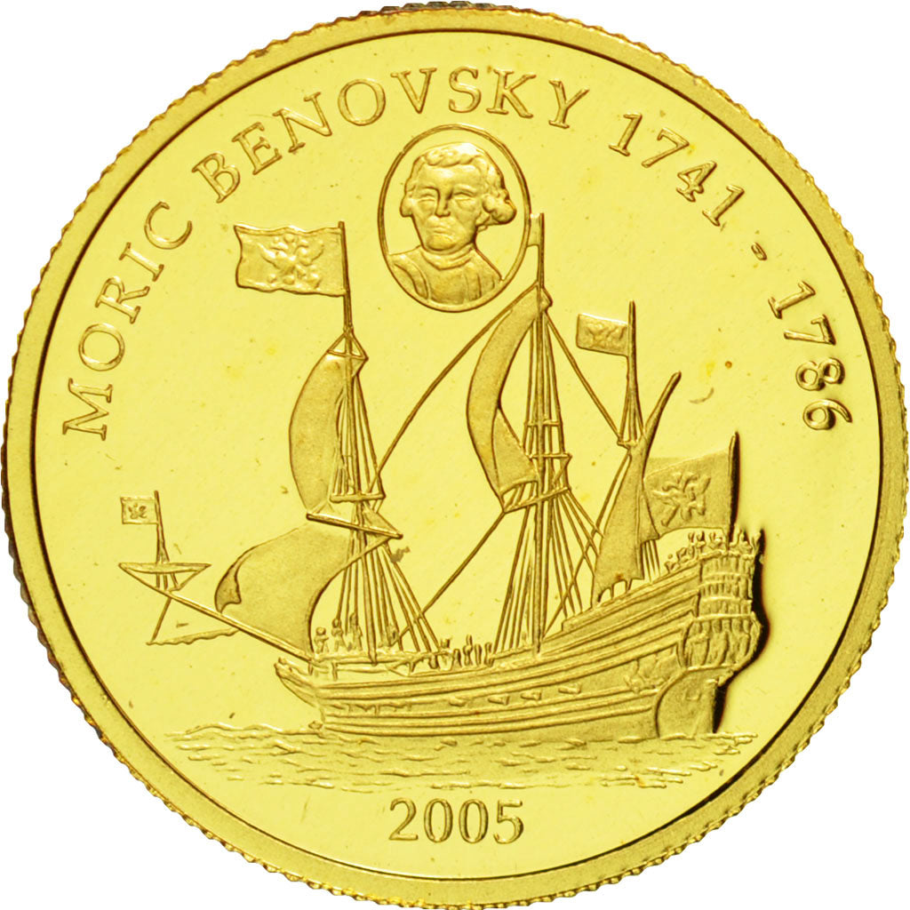 Coin, Liberia, Moric Benovsky, 25 Dollars, 2005, MS(65-70), Gold