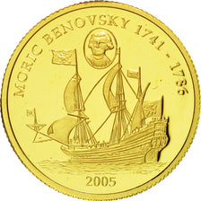 Coin, Liberia, Moric Benovsky, 25 Dollars, 2005, MS(65-70), Gold