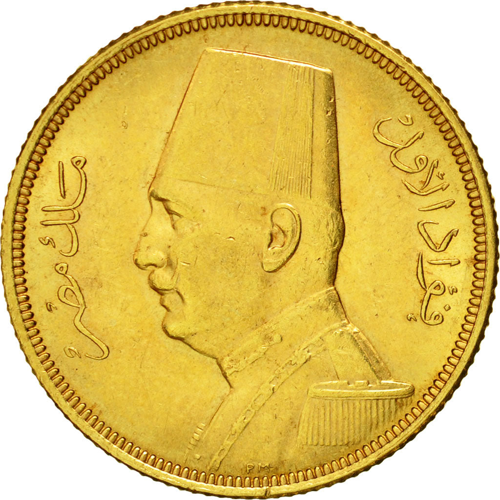 Moneta, Egitto, Fuad I, 50 Piastres, 1930, British Royal Mint, SPL-, Oro, KM:353